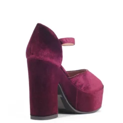 Quill Velvet Platform Heels Outlet