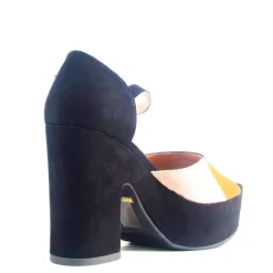 Quilted Patchwork Platform Heels Sale