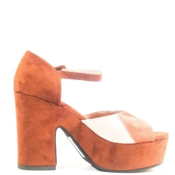 Quilted Patchwork Platform Heels Sale