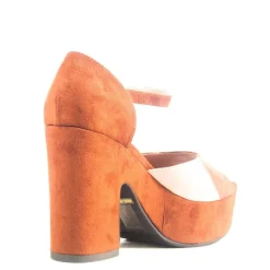 Quilted Patchwork Platform Heels Sale