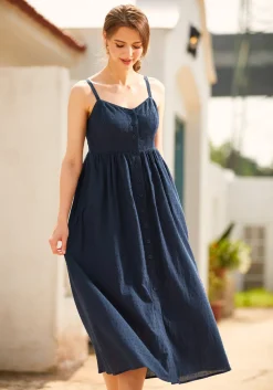 BTC Quite Clearly Charismatic Midi Dress Navy Outlet
