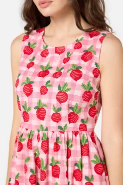 Radish Picnic Midi Dress New