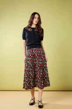 Raspberry Midi Skirt New