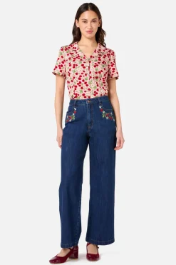 Raspberry Short Sleeve Blouse New