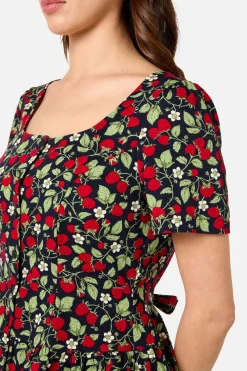 Raspberry Short Sleeve Top Outlet