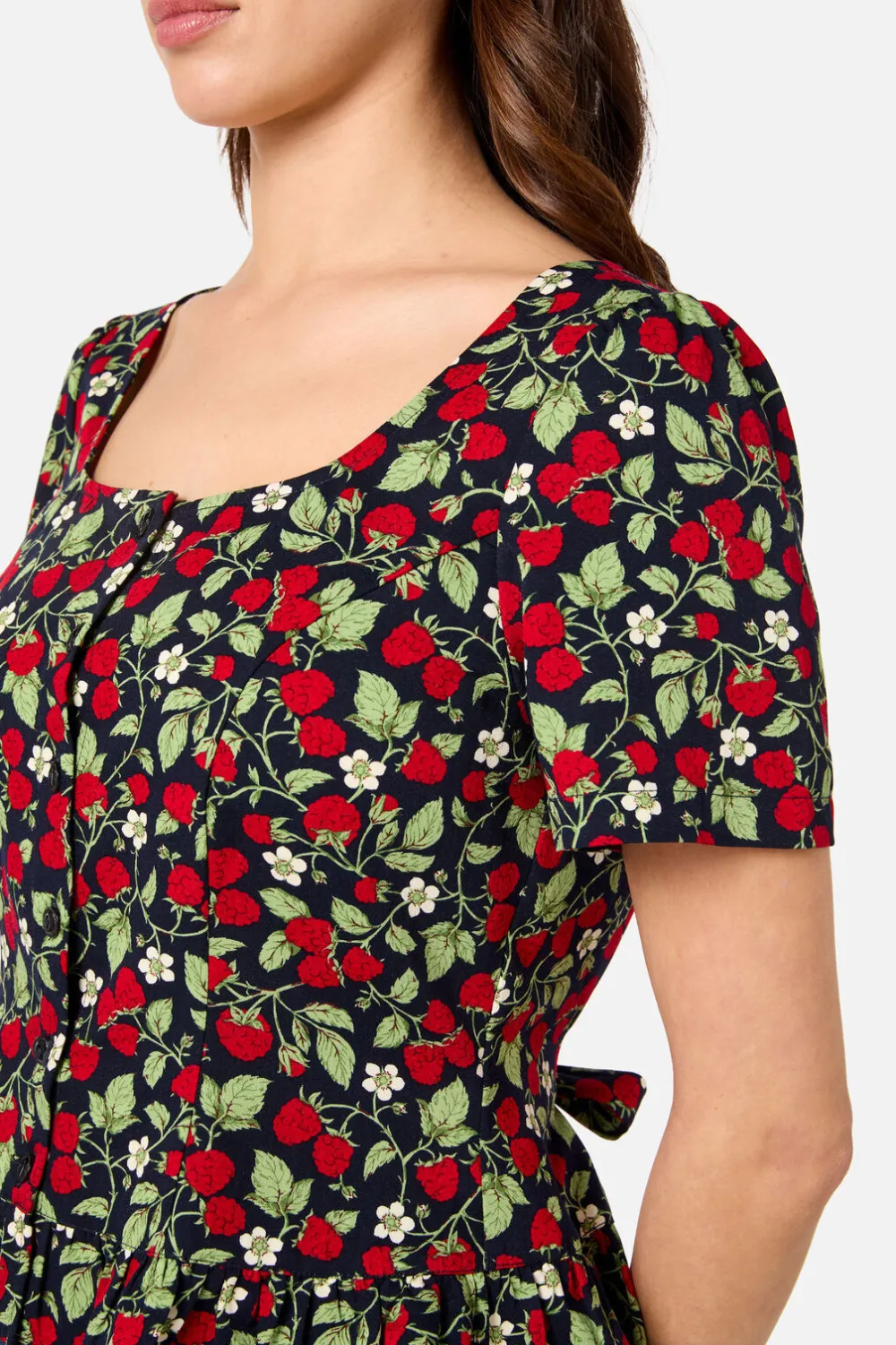 Raspberry Short Sleeve Top Outlet
