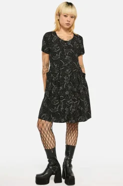 Ratbag Short Sleeved Grunge Dress New