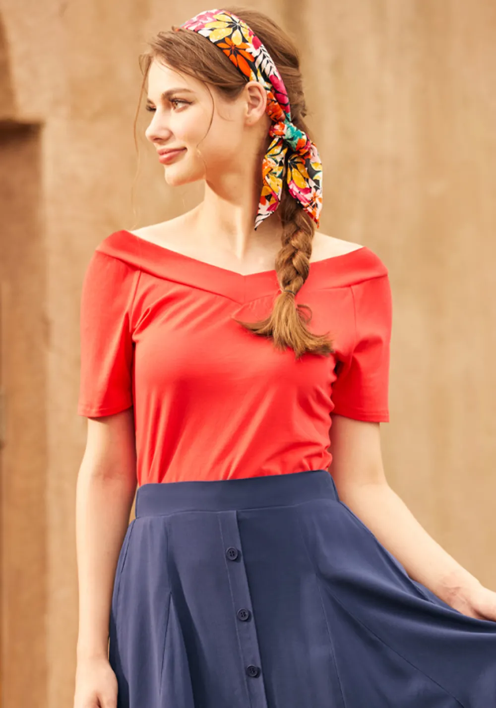 BTC Ready for a Roman Holiday top Poppy Outlet