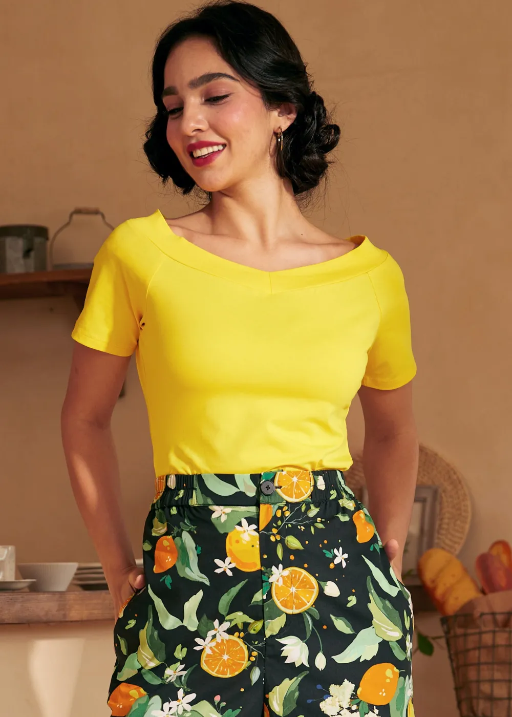 Ready for a Roman Holiday Top Sunny Clearance