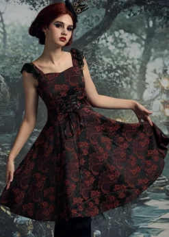 Red Byzantine Swing Dress Sale