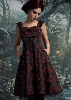 Red Byzantine Swing Dress Sale