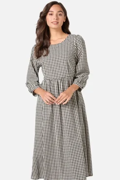 Renae Check Midi Dress Outlet