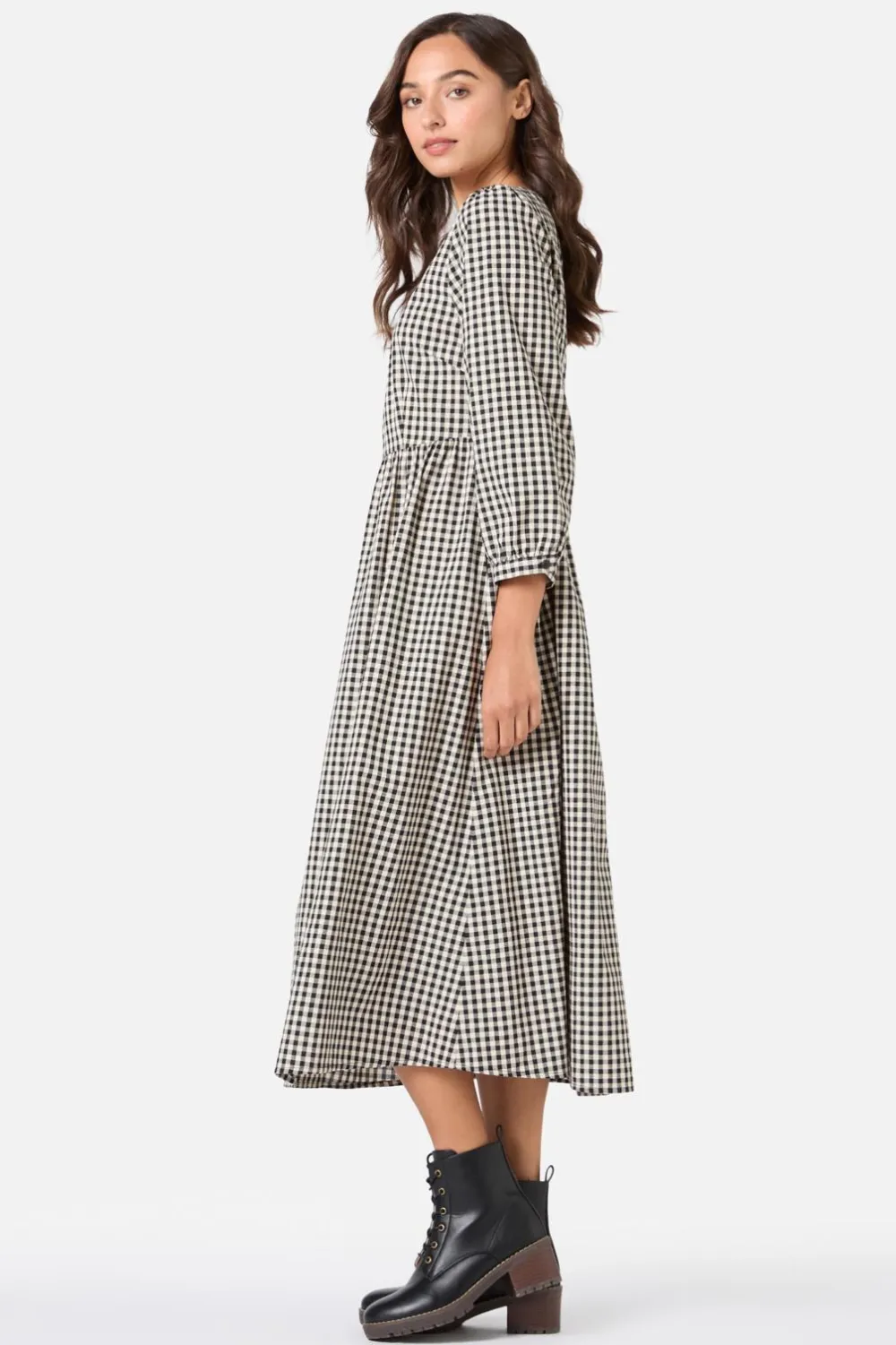 Renae Check Midi Dress Outlet