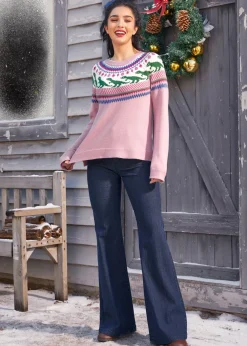 BTC Retro Charm Raglan Sweater Rosy Rendezvous Best