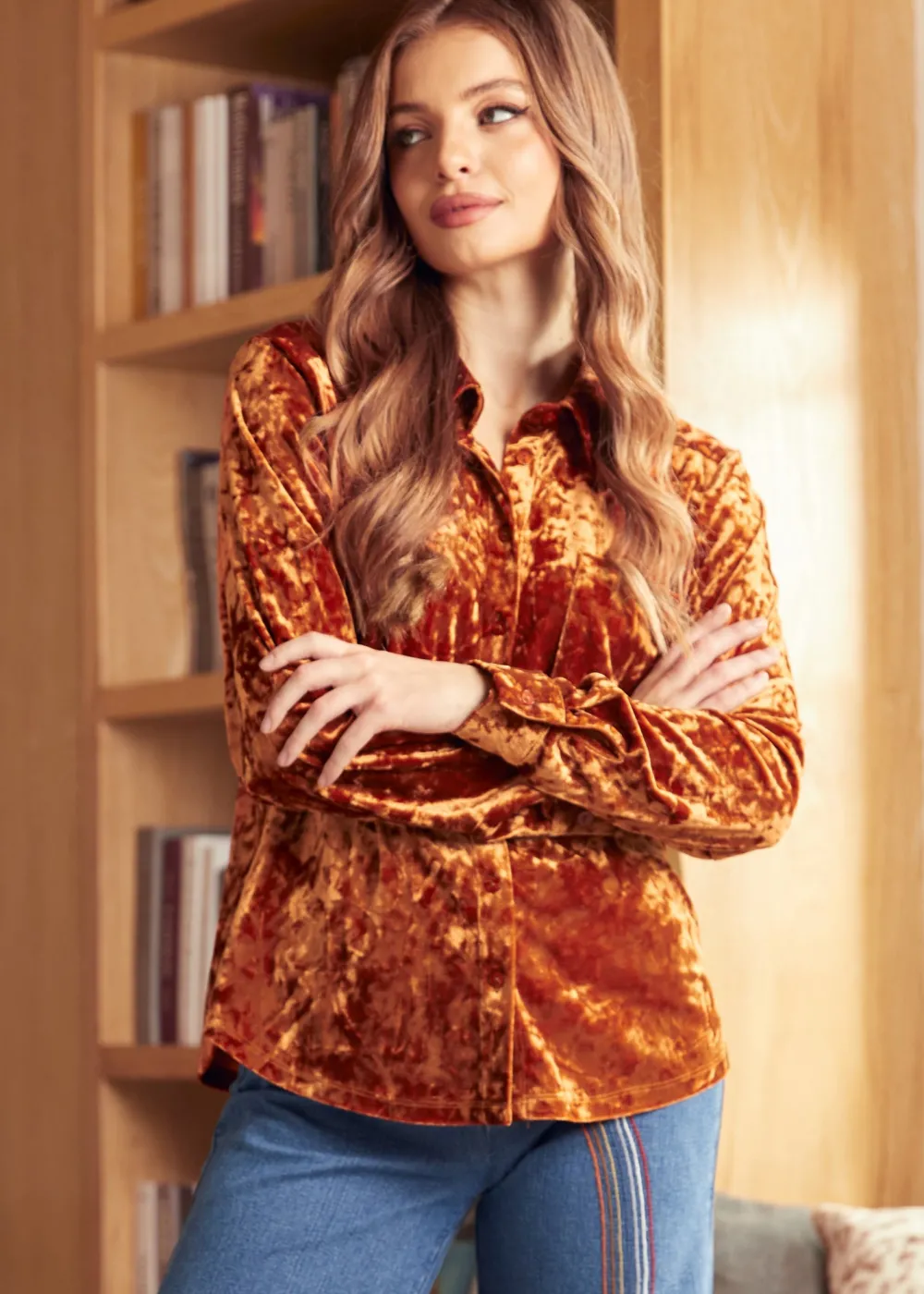 BTC Reveling in the Retro Button Down Shirt Liquid Gold Best