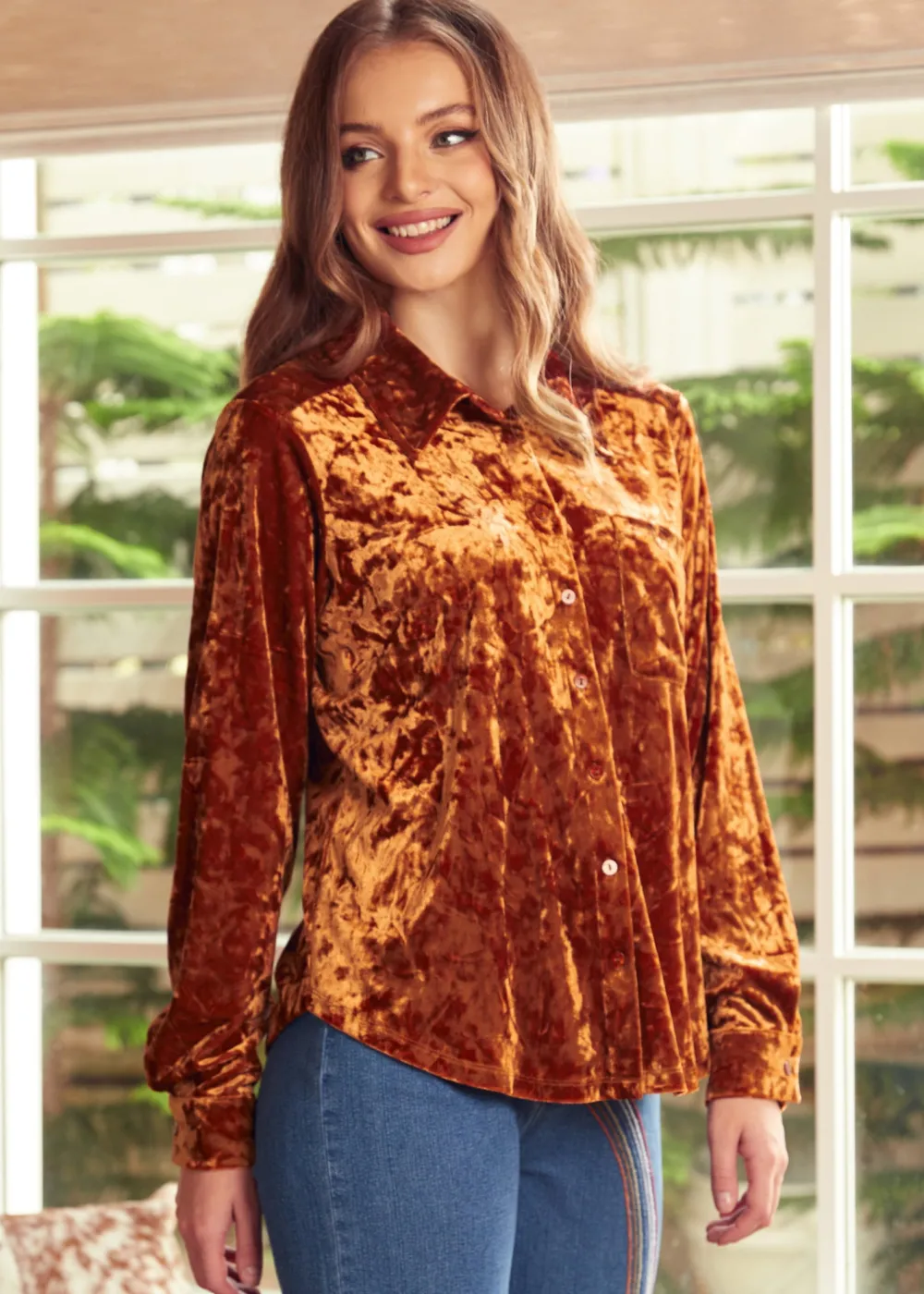 BTC Reveling in the Retro Button Down Shirt Liquid Gold Best