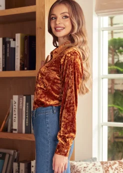 BTC Reveling in the Retro Button Down Shirt Liquid Gold Best