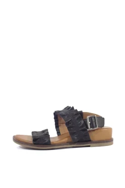 Roche Ruched Leather Sandals Best