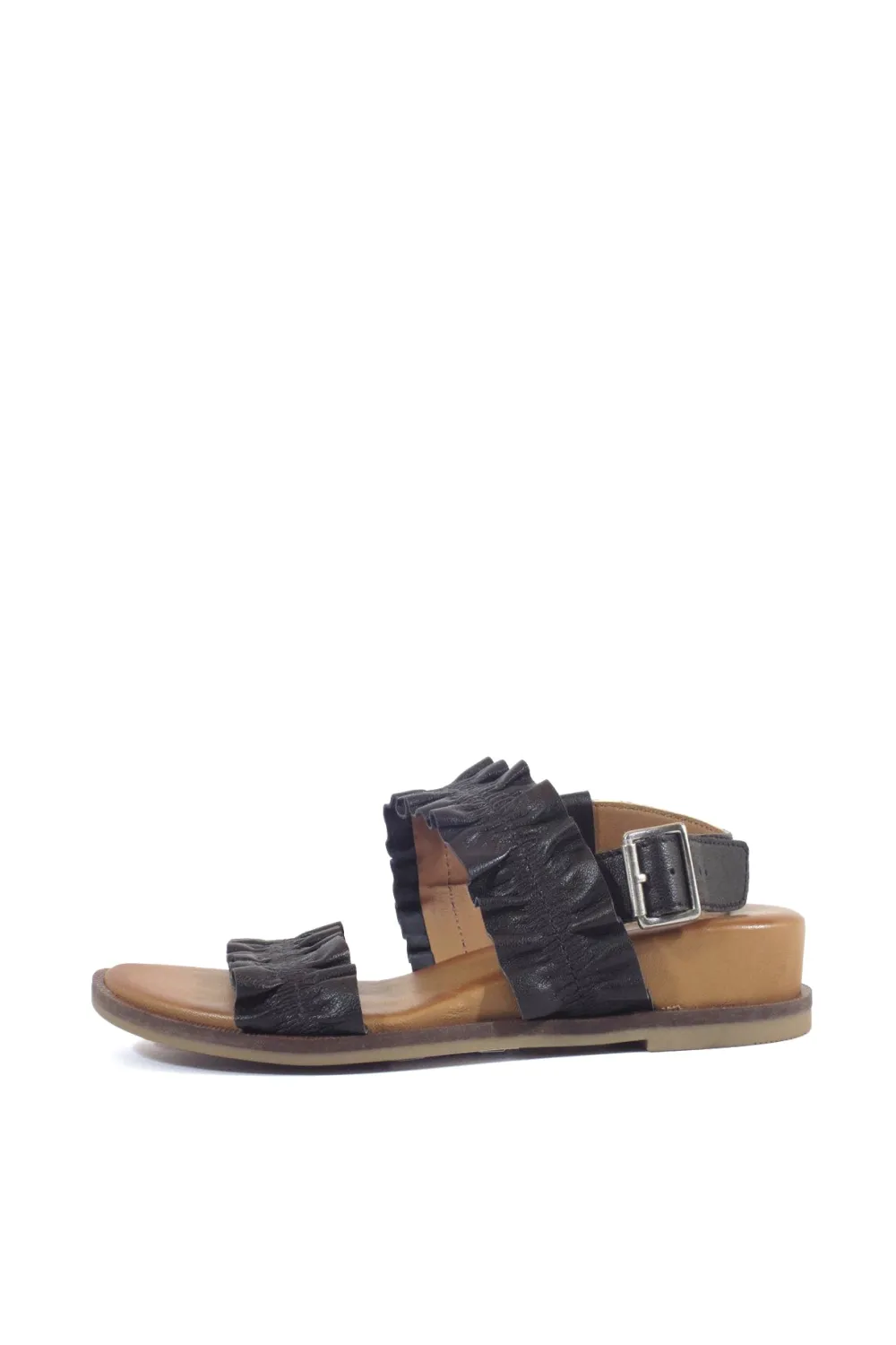 Roche Ruched Leather Sandals Best