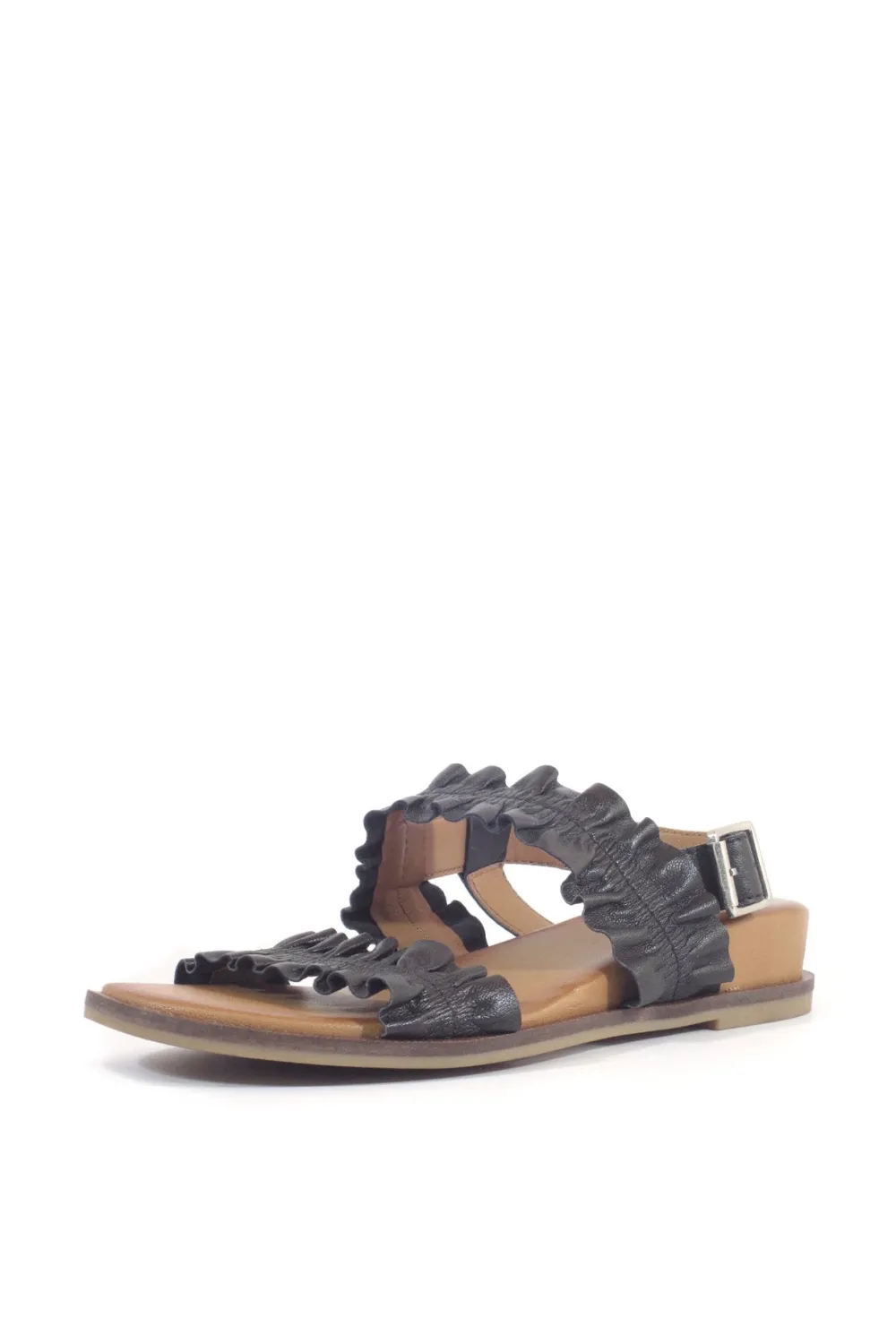 Roche Ruched Leather Sandals Best