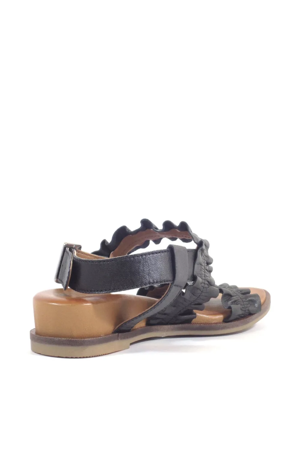 Roche Ruched Leather Sandals Best