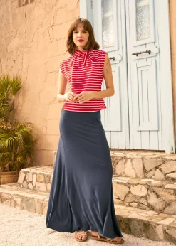 BTC Rydell High Revisited Cap Sleeve Tie-Neck Top Crimson Carnival Hot