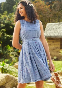 Sailor's Reverie Fit & Flare Dress Blue Jean Dream Online