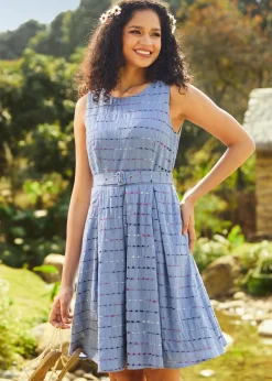 Sailor's Reverie Fit & Flare Dress Blue Jean Dream Online