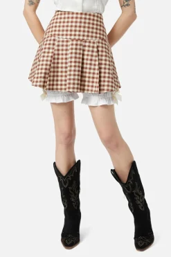 Saloon Gingham Skort Outlet
