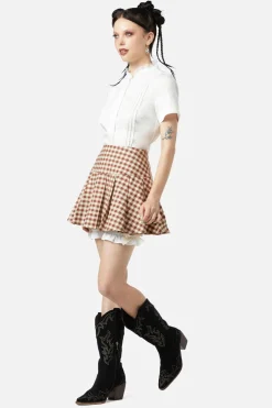 Saloon Gingham Skort Outlet