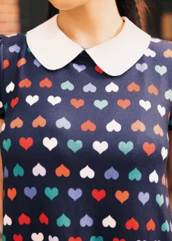 BTC School Days Collared Dress Rainbow Romance Hot