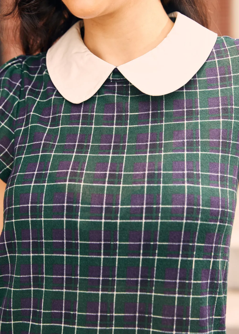 BTC School Days Collared Dress Prep School Plaid Sale