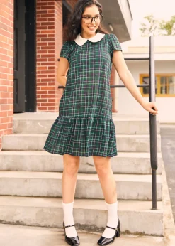 BTC School Days Collared Dress Prep School Plaid Sale