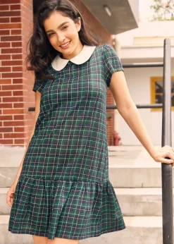 BTC School Days Collared Dress Prep School Plaid Sale