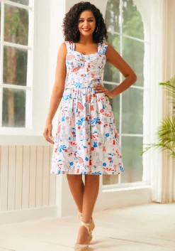 BTC Seaside Mosaic Sleeveless Shirt Bathing Beauties