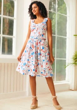 BTC Seaside Mosaic Sleeveless Shirt Bathing Beauties