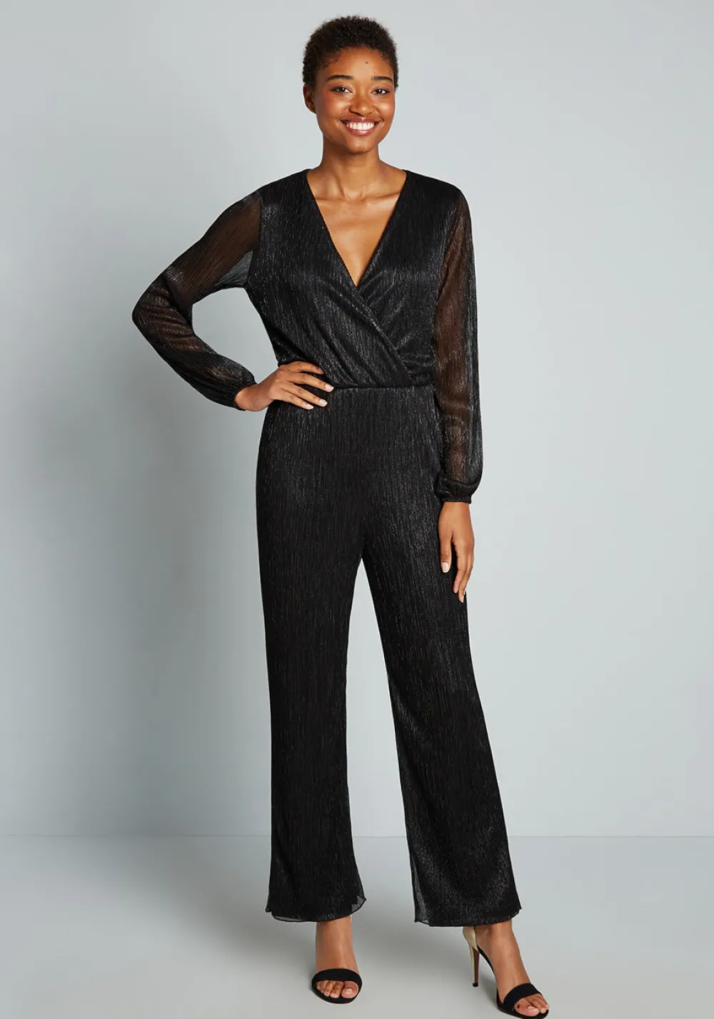 No Brand Shimmering and Svelte Jumpsuit Black Sale