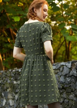 Sitting Pretty Collar Dress Olive Orchard Hot