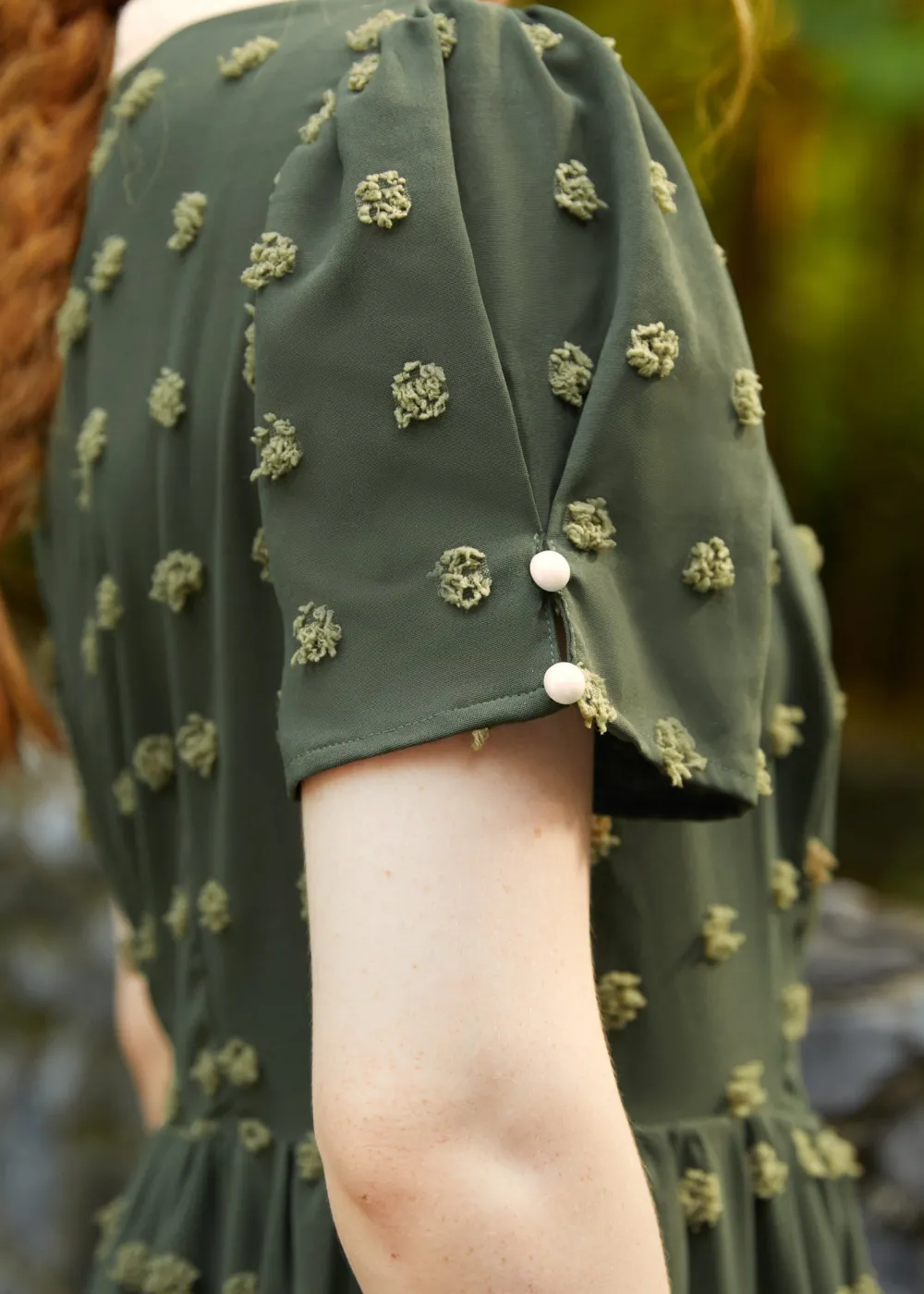 Sitting Pretty Collar Dress Olive Orchard Hot