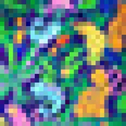 BTC Sleeveless Scoop Neck Top Psychedelic Rainforest Sale