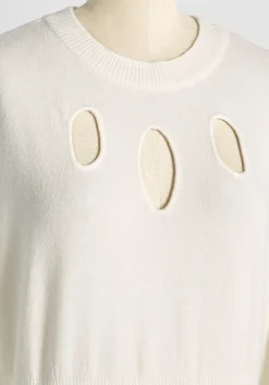 ModCloth Slice Of Life Sweater Soft White Sale