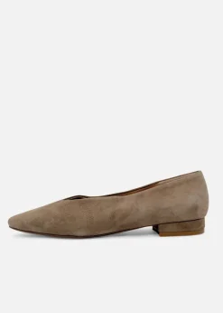 Slick Suede Ballet Flats New