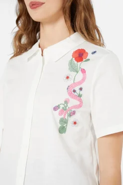 Snake Embroidered Blouse Online