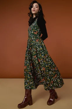 Squirrel Away Midi Dress Hot