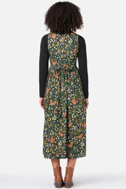 Squirrel Away Midi Dress Hot