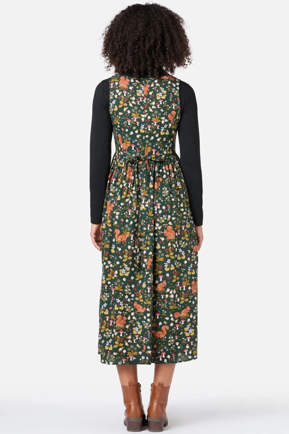 Squirrel Away Midi Dress Hot