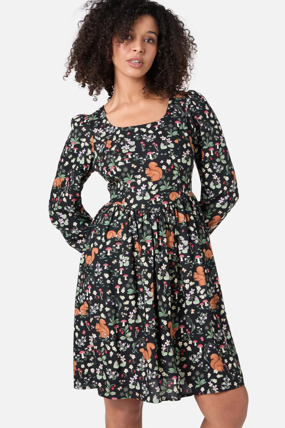 Squirrel Away Mini Dress Hot