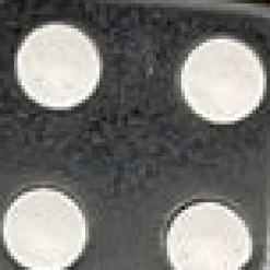 Sterling Silver Dice Heart Hoop Earrings Black Discount