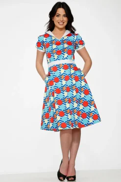 Stripe Red Dot Swing Dress Online