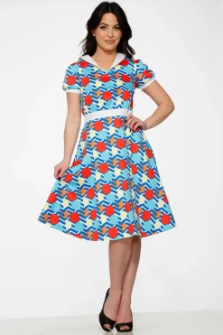 Stripe Red Dot Swing Dress Online